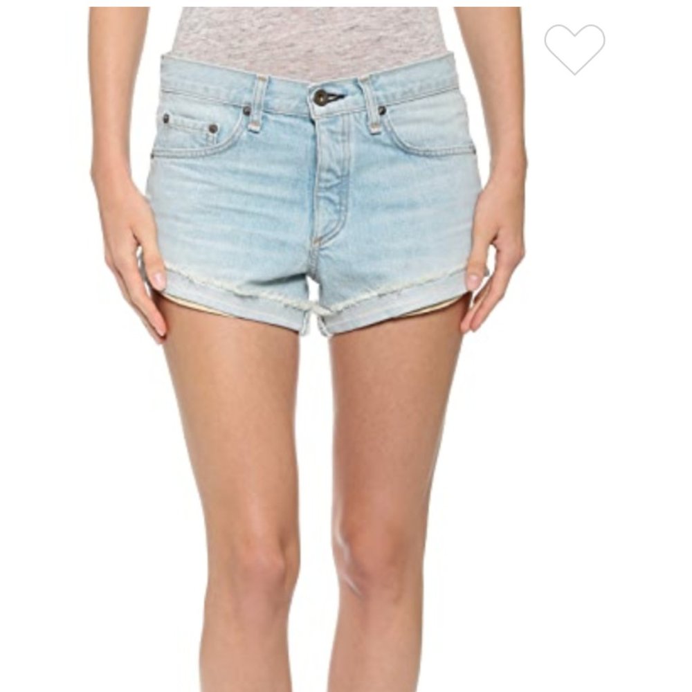RAG & BONE Marilyn High Rise Jean Shorts Sz 26